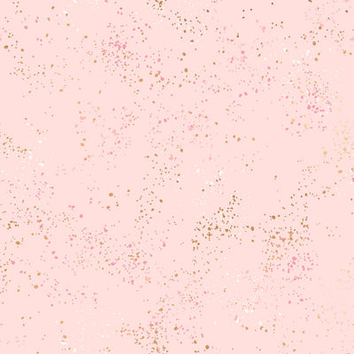 Ruby Star Fabric Speckled Metallic Pale Pink RS5027 91M