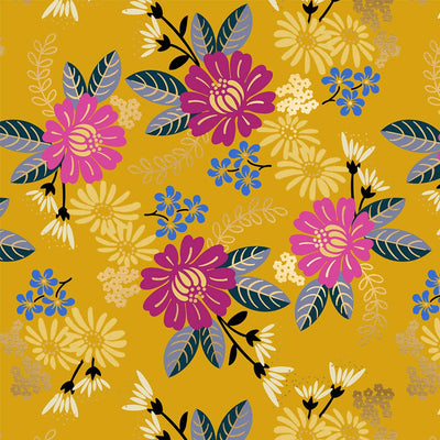Ruby Star Reign Eminence Goldenrod Fabric RS1026 12M