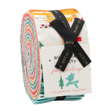 Ruby Star Society Fabric Pre Cuts Ruby Star Jolly Darlings Jelly Roll RS5080JR  - The Sewing Studio for sale UK - The Sewing Studio
