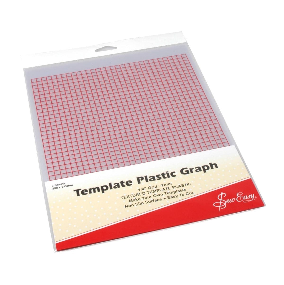 Sew Easy Quilting Accessories Template Plastic Graph 2 Sheets Per Pack  - The Sewing Studio
