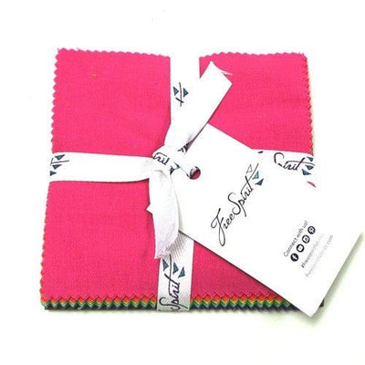 Tula Pink Solids 5 Inch Squares Charm Pack 42 Pieces