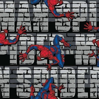 Spiderman Wall Crawler Quilting Fabric