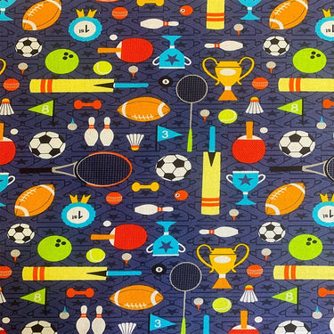 Sports Day Navy Fabric