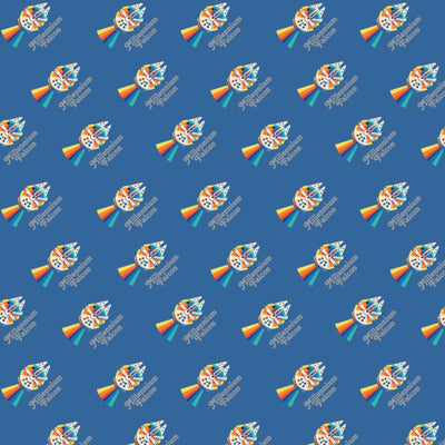 Star Wars Fabric Rainbow Millenium Falcon
