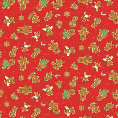 Dear Stella Christmas Fabric Naughty And I Gnome It Gingerbread D2162