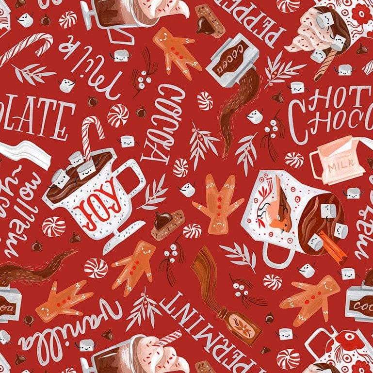 Dear Stella Christmas Fabric Hot Chocolate DRR2196