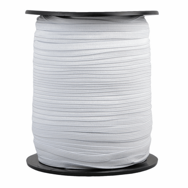 Stephanoise Elastic Braided Elastic White 3mm Wide Price (Per Metre)  - The Sewing Studio for sale UK - The Sewing Studio