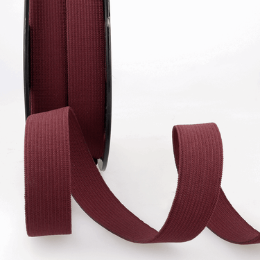 Stephanoise Elastic Elastic Burgundy 5mm Wide Price (Per Metre)  - The Sewing Studio for sale UK - The Sewing Studio