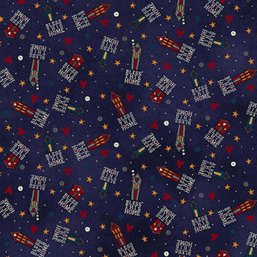 Stof Bless This Home Quilting Fabric 4703-393