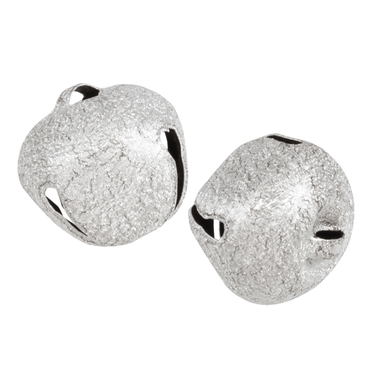 Bells Jingle 30mm Frosted Silver Price Per Bell