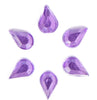 Acrylic Stones: Glue-On: Teardrop: 4 x 6mm: Lilac: Pack of 50