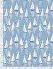 Timeless Treasures Fabric Ocean Blue Sailboats