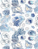 Timeless Treasures Fabric Ocean Blue Shells