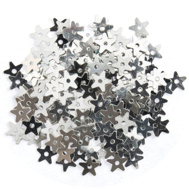 Sequins: Stars: 5mm: Silver: Pack of 250