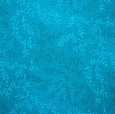 Quilt Backing Fabric Tonal Vineyard Turquoise 108 Inch Wide