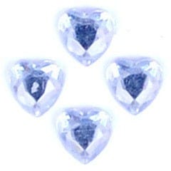 Trimits Beads Sequins Accessories Acrylic Stones: Glue-On: Heart: 6mm: Clear: Pack of 35  - The Sewing Studio for sale UK - The Sewing Studio