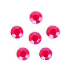 Trimits Beads Sequins Accessories Acrylic Stones: Glue-On: Round: Medium-5mm: Red  - The Sewing Studio for sale UK - The Sewing Studio