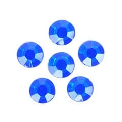 Trimits Beads Sequins Accessories Acrylic Stones: Glue-On: Round: Medium-5mm Royal Blue  - The Sewing Studio for sale UK - The Sewing Studio