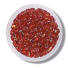 Trimits Beads Sequins Accessories Beads: Rocailles: Red: 8g in a pack  - The Sewing Studio for sale UK - The Sewing Studio