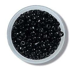 Trimits Beads Sequins Accessories Beads: Seed: Black: 8g in a pack  - The Sewing Studio