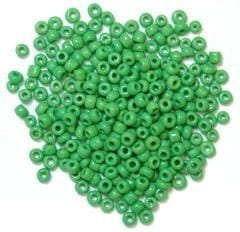 Trimits Beads Sequins Accessories Beads: Seed: Green: 8g in a pack  - The Sewing Studio for sale UK - The Sewing Studio
