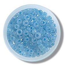 Trimits Beads Sequins Accessories Beads: Seed: Ice Blue: 8g in a pack  - The Sewing Studio