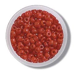 Trimits Beads Sequins Accessories Beads: Seed: Red: 8g in a pack  - The Sewing Studio