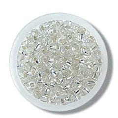 Trimits Beads Sequins Accessories Beads: Seed: Silver: 8g in a pack  - The Sewing Studio for sale UK - The Sewing Studio