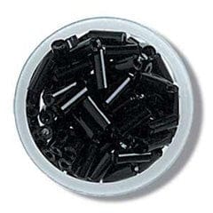 Trimits Beads Sequins Accessories Bugle Beads: Black: Pack of 8g  - The Sewing Studio for sale UK - The Sewing Studio