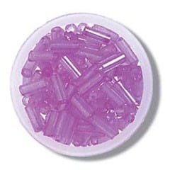 Trimits Beads Sequins Accessories Bugle Beads: Pink: Pack of 8g  - The Sewing Studio for sale UK - The Sewing Studio