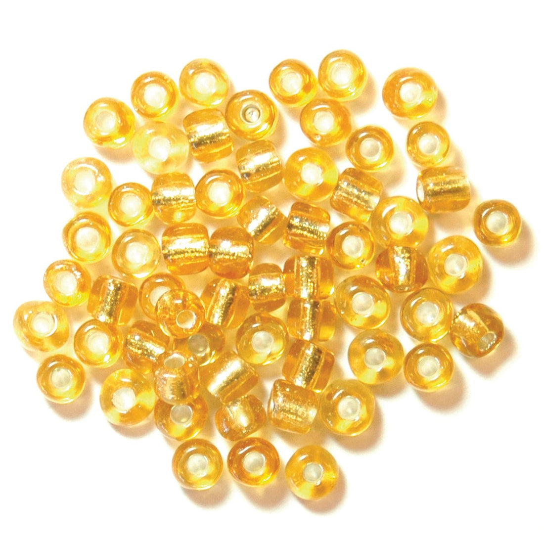 Trimits Beads Sequins Accessories E Beads: Gold: 8g in a pack  - The Sewing Studio