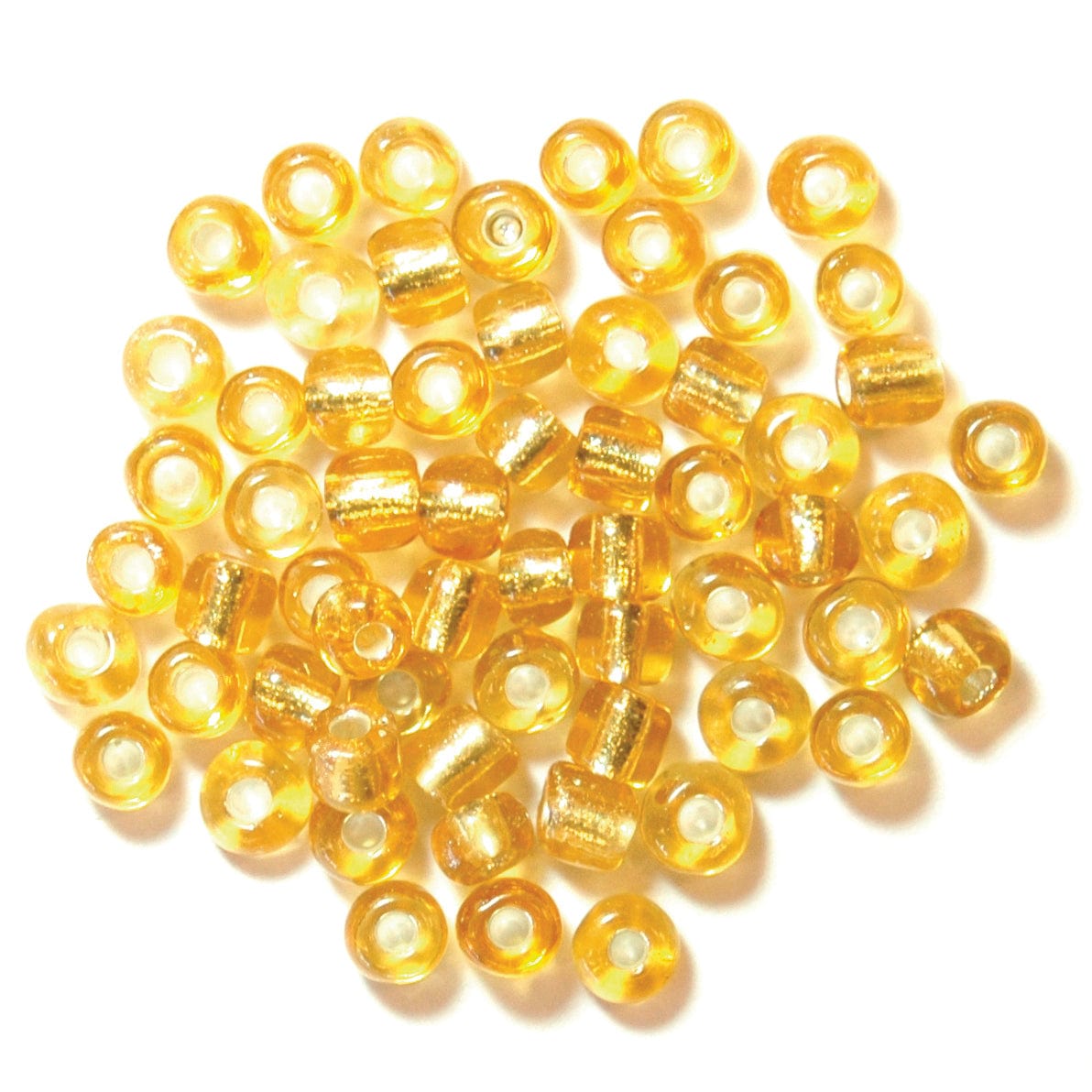 Trimits Beads Sequins Accessories E Beads: Gold: 8g in a pack  - The Sewing Studio