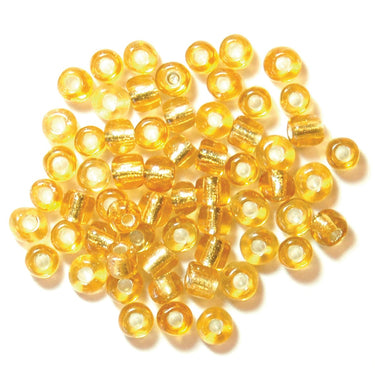 Trimits Beads Sequins Accessories E Beads: Gold: 8g in a pack  - The Sewing Studio for sale UK - The Sewing Studio