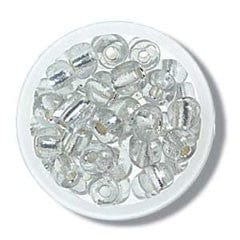 Trimits Beads Sequins Accessories E Beads: Silver: 8g in a pack  - The Sewing Studio for sale UK - The Sewing Studio