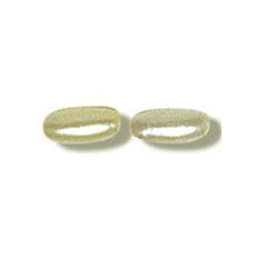 Trimits Beads Sequins Accessories Oval Pearl Beads: 3 x 6mm: Cream: 48 quantity  - The Sewing Studio for sale UK - The Sewing Studio