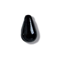 Trimits Beads Sequins Accessories Pearl Bead Drops: 6 x 9mm: Black: 15 quantity  - The Sewing Studio for sale UK - The Sewing Studio