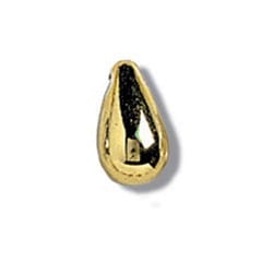 Trimits Beads Sequins Accessories Pearl Bead Drops: 6 x 9mm: Gold: 15 quantity  - The Sewing Studio for sale UK - The Sewing Studio