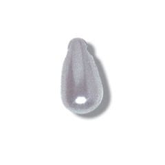 Trimits Beads Sequins Accessories Pearl Bead Drops: 6 x 9mm: White: 20 quantity  - The Sewing Studio