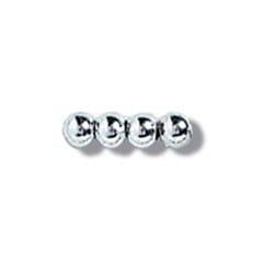 Trimits Beads Sequins Accessories Plated Beads: 3mm: Silver: 75 quantity  - The Sewing Studio