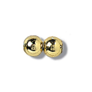 Trimits Beads Sequins Accessories Plated Beads: 5mm: Gold: 25 quantity  - The Sewing Studio for sale UK - The Sewing Studio