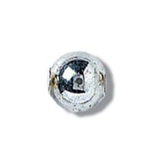 Trimits Beads Sequins Accessories Plated Beads: 8mm: Silver: 20 quantity  - The Sewing Studio