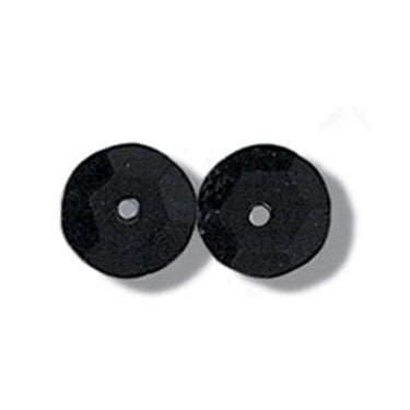 Trimits Beads Sequins Accessories Sequins: Cup: 8mm: Black  - The Sewing Studio for sale UK - The Sewing Studio
