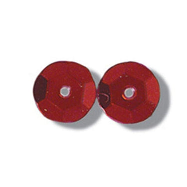 Trimits Beads Sequins Accessories Sequins: Cup: 8mm: Red  - The Sewing Studio for sale UK - The Sewing Studio
