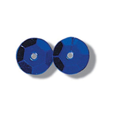 Trimits Beads Sequins Accessories Sequins: Cup: 8mm: Royal Blue  - The Sewing Studio for sale UK - The Sewing Studio