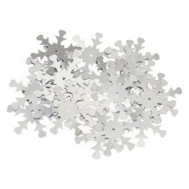 Trimits Beads Sequins Accessories Sequins: Snowflake: 24mm: Silver: Pack of 18  - The Sewing Studio for sale UK - The Sewing Studio