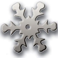 Trimits Beads Sequins Accessories Sequins: Snowflake: 24mm: Silver: Pack of 18  - The Sewing Studio