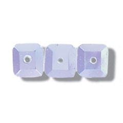 Trimits Beads Sequins Accessories Sequins: Square: 7mm: White Iris: 120 quantity  - The Sewing Studio