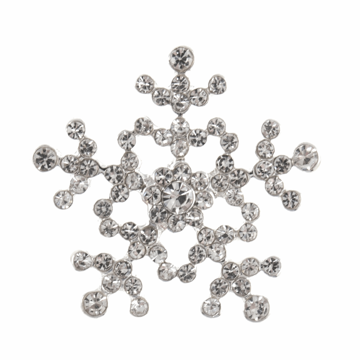 Trimits Buttons Christmas Button Diamante Snowflake  - The Sewing Studio