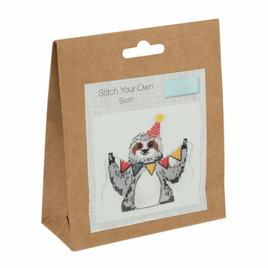Trimits Cross Stitch Kits Cross Stitch Kit Sloth  - The Sewing Studio for sale UK - The Sewing Studio
