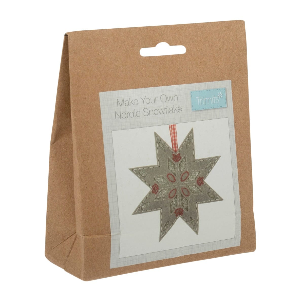 Trimits Felting Kits Felt Decoration Kit Christmas Nordic Snowflake  - The Sewing Studio